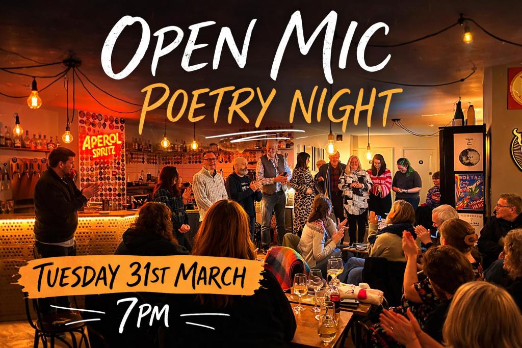 Open-Mic Poetry Night at Homebrew Tap Frodsham